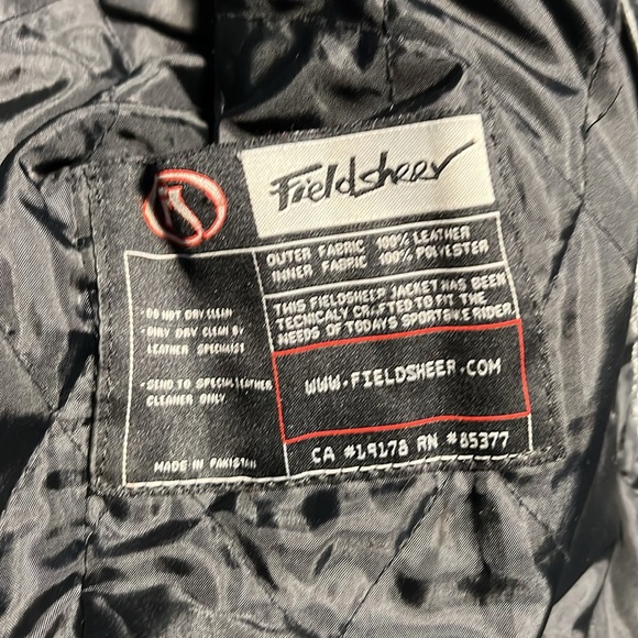 Fieldsheer Black Leather Motto Jacket - Picture 7 of 15